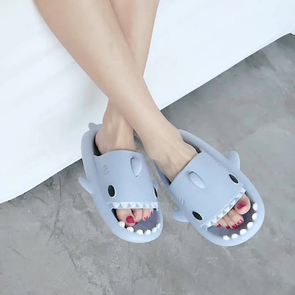 Shark Slides Women Slippers Men Flip Flops Home Couple Kids Bathroom Flat Shoes Outdoor Beach Funny Sandals Men Slippers