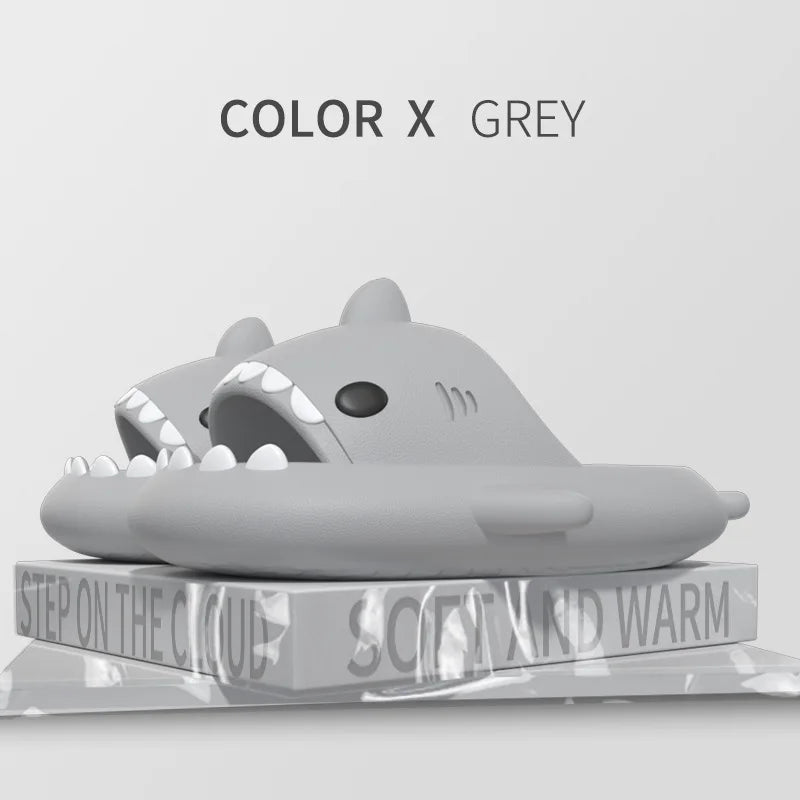 Shark Slides Women Slippers Men Flip Flops Home Couple Kids Bathroom Flat Shoes Outdoor Beach Funny Sandals Men Slippers
