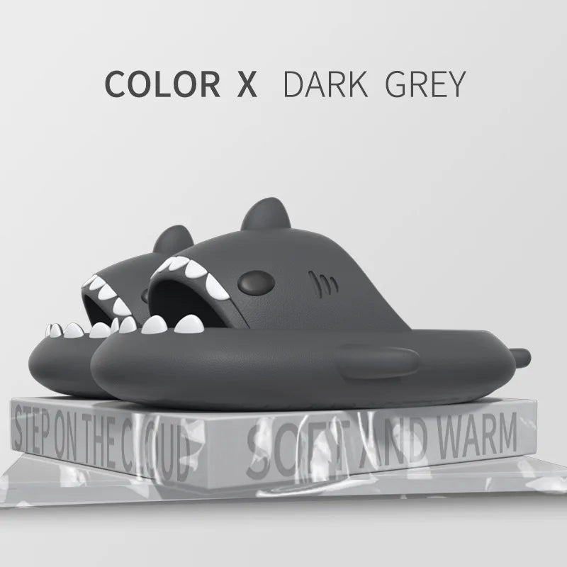 Shark Slides Women Slippers Men Flip Flops Home Couple Kids Bathroom Flat Shoes Outdoor Beach Funny Sandals Men Slippers