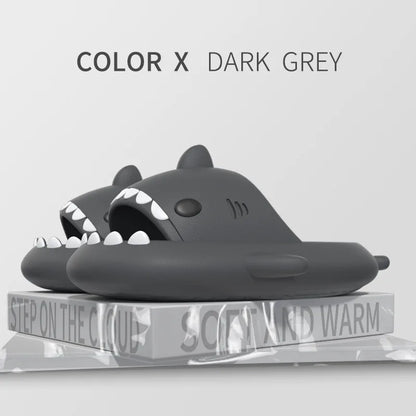 Shark Slides Women Slippers Men Flip Flops Home Couple Kids Bathroom Flat Shoes Outdoor Beach Funny Sandals Men Slippers