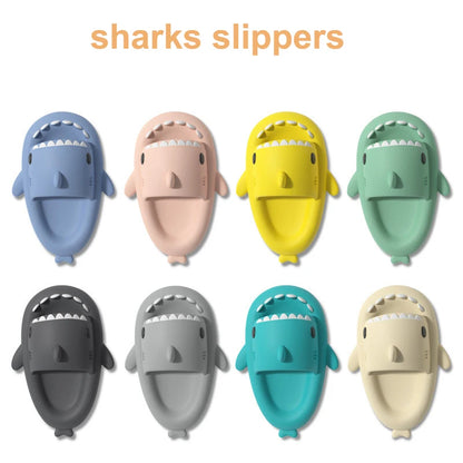 Shark Slides Women Slippers Men Flip Flops Home Couple Kids Bathroom Flat Shoes Outdoor Beach Funny Sandals Men Slippers